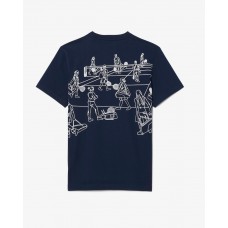 CAMISETA  LACOSTE TENNIS -  AZUL MARINHO